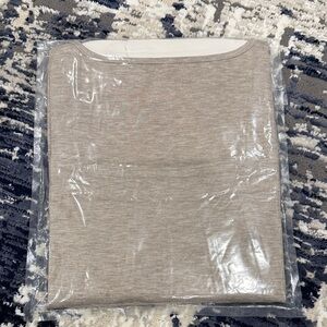 Beige Long Sleeve Top